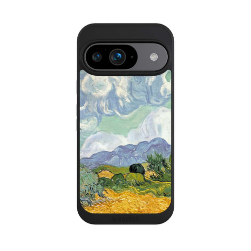 Google Pixel 9 NIVOpure Weizenfeld mit Zypressen