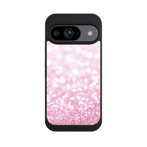 Google Pixel 9 NIVOpure Pluie de paillettes roses look
