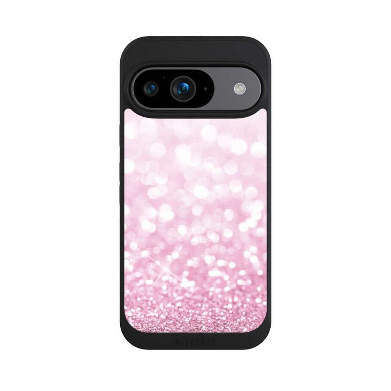 Pixel 9 NIVOpure Pluie de paillettes roses look
