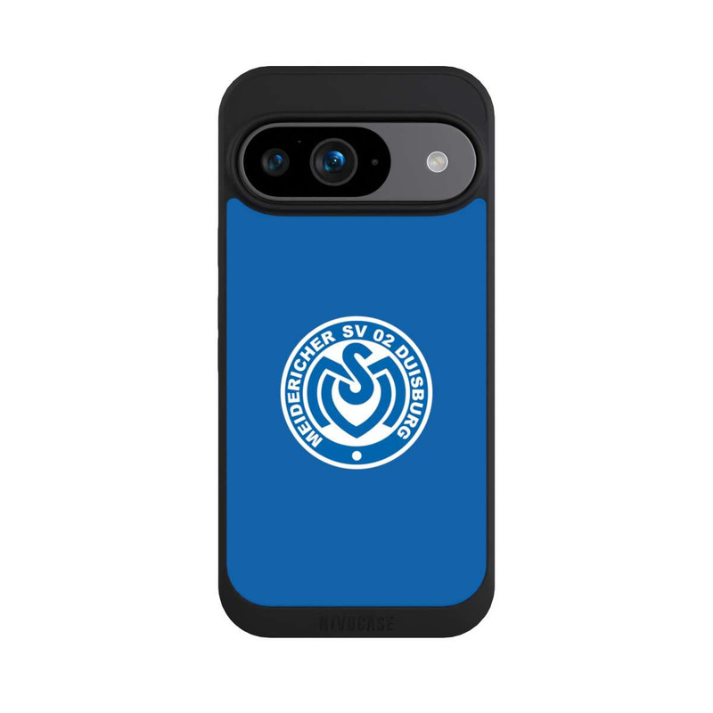 Pixel 9 NIVOpure MSV Logo auf Blau