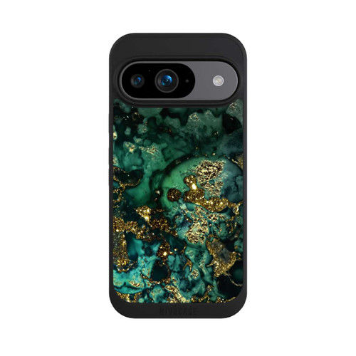 Google Pixel 9 NIVOpure Cyan Glitzer Marmorlook