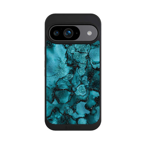 Google Pixel 9 NIVOpure  Blauer Glitzerlook