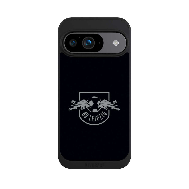 Pixel 9 NIVOpure Graues RB Leipzig Logo auf Schwarz