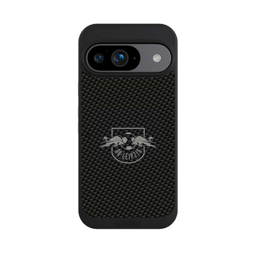 Google Pixel 9 NIVOpure Graues RB Leipzig Logo auf Carbonoptik