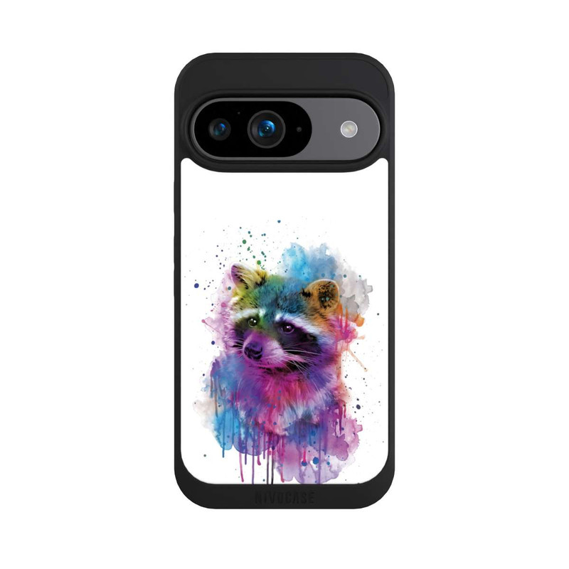 Pixel 9 NIVOpure Glücklicher Waschbär