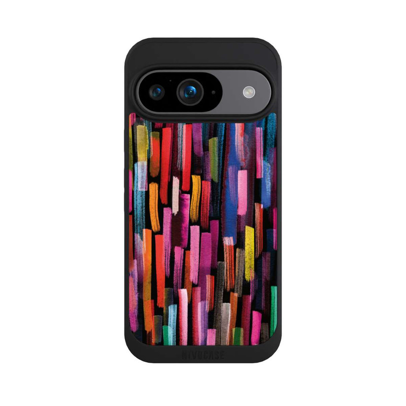 Pixel 9 NIVOpure Coups De Pinceaux Colorés Noir