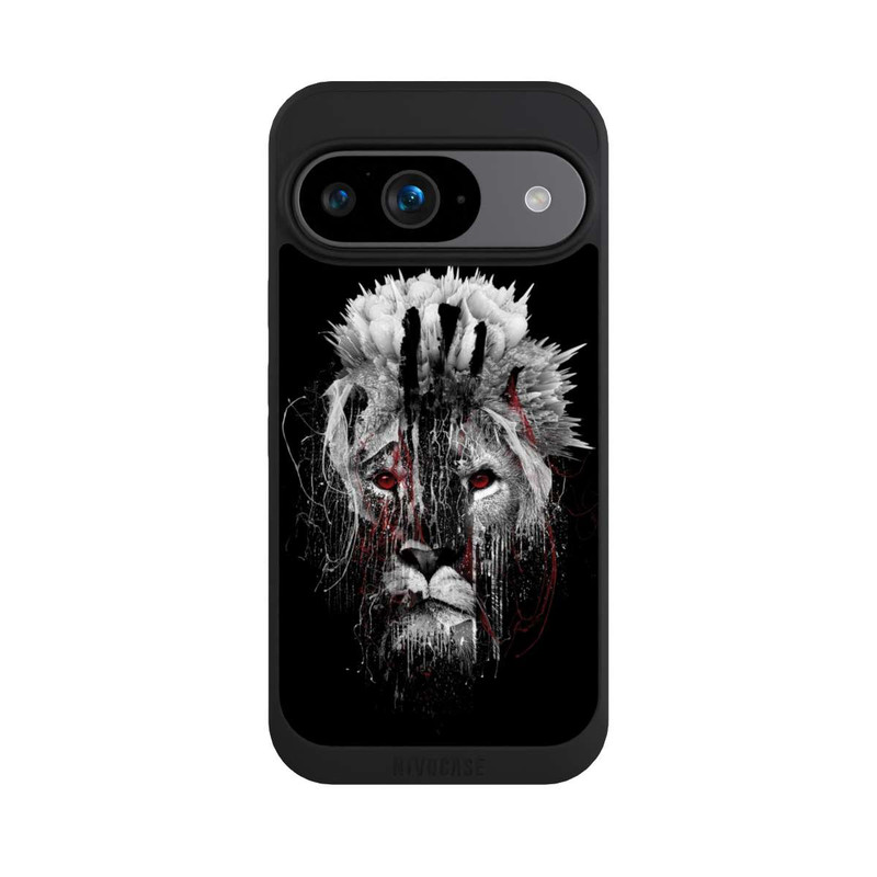 Pixel 9 NIVOpure Löwe Rote Augen