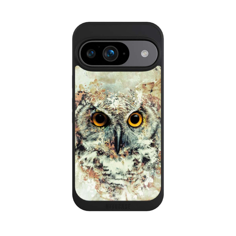 Pixel 9 NIVOpure Hibou aquarelle