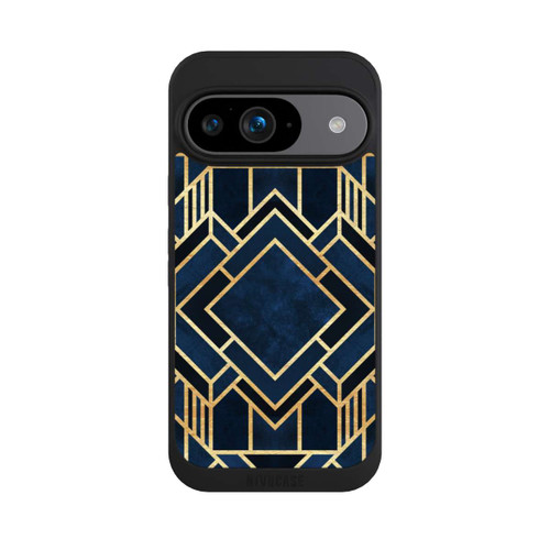 Google Pixel 9 NIVOpure Kunst Deko Blau Golddruck