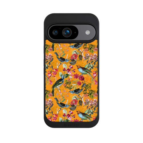 Google Pixel 9 NIVOpure Tapete mit Vögeln und Blumen