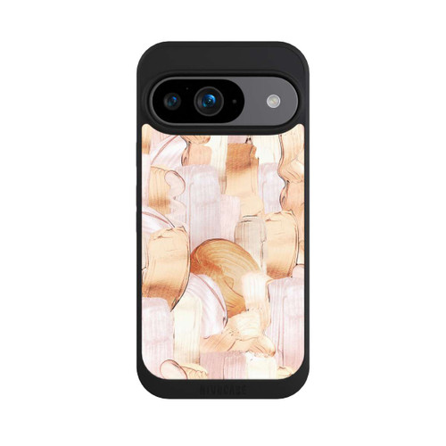 Google Pixel 9 NIVOpure Weiß/Gold Pinsel Muster