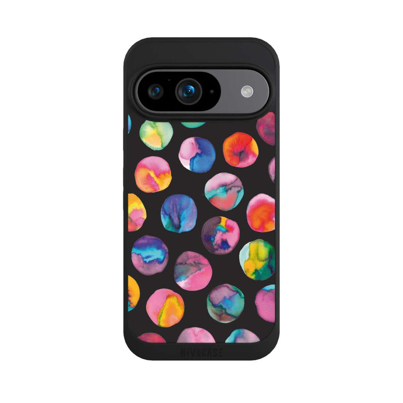 Pixel 9 NIVOpure Colorful Ink Marbles Dots Black