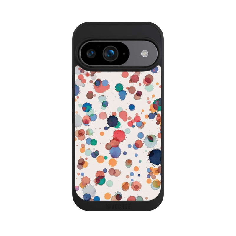 Pixel 9 NIVOpure Tropfen Aquarell Textur Blau Gelb