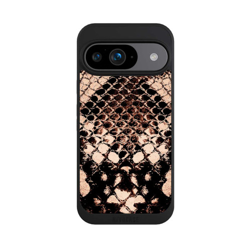 Google Pixel 9 NIVOpure Imprimé serpent d'or rose