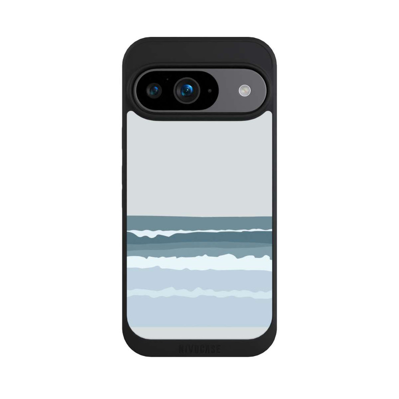 Pixel 9 NIVOpure Vagues bleues abstraites