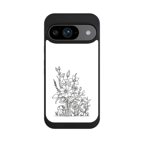 Google Pixel 9 NIVOpure Flowers Line Art