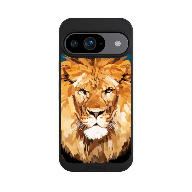 Pixel 9 NIVOpure Lion en gros plan