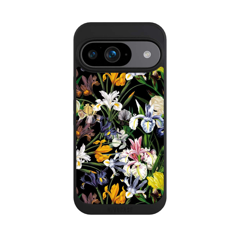 Pixel 9 NIVOpure Fond d'écran de fleurs sauvages sombres