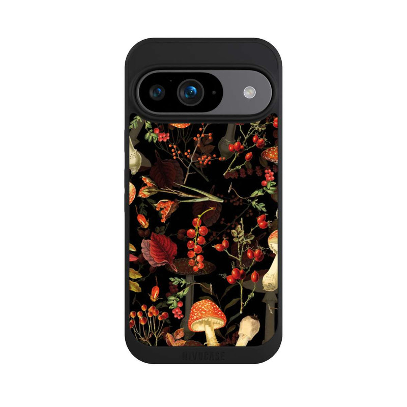 Pixel 9 NIVOpure Mushroom Pattern Black