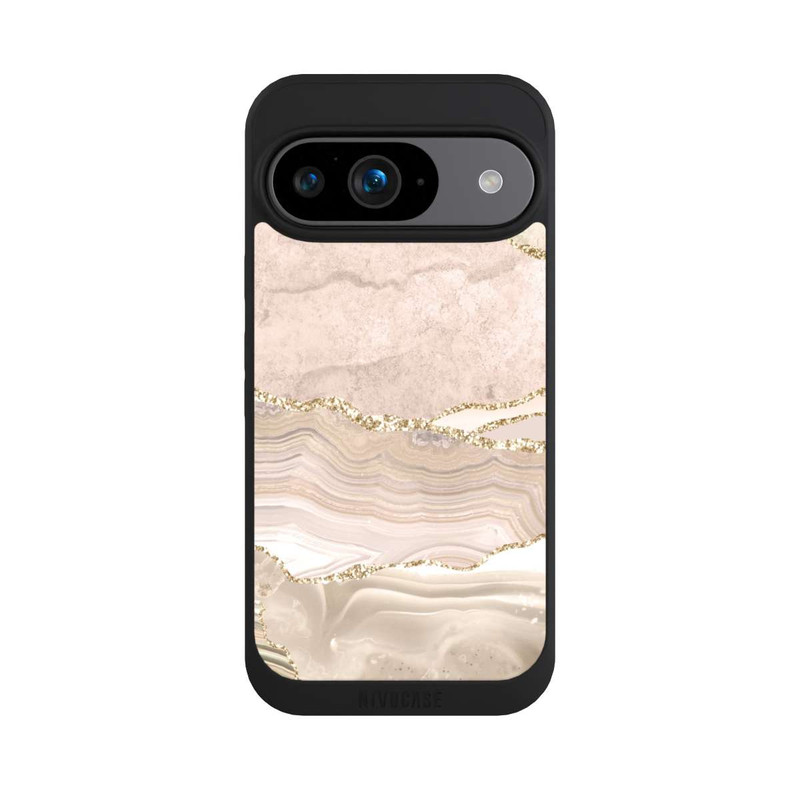 Pixel 9 NIVOpure Marmor rosa-goldene Streifen