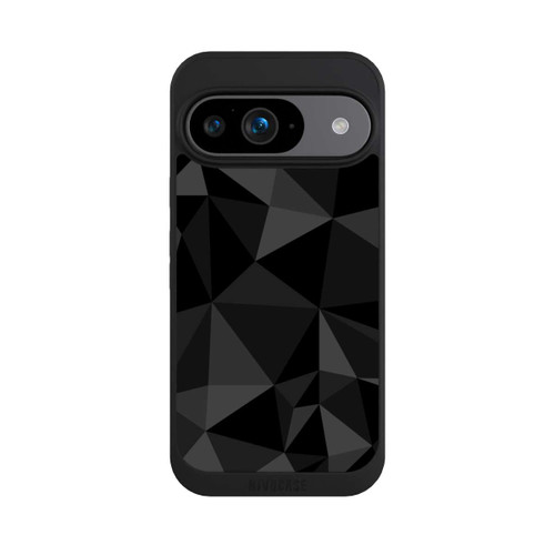 Google Pixel 9 NIVOpure Polygonmuster schwarz