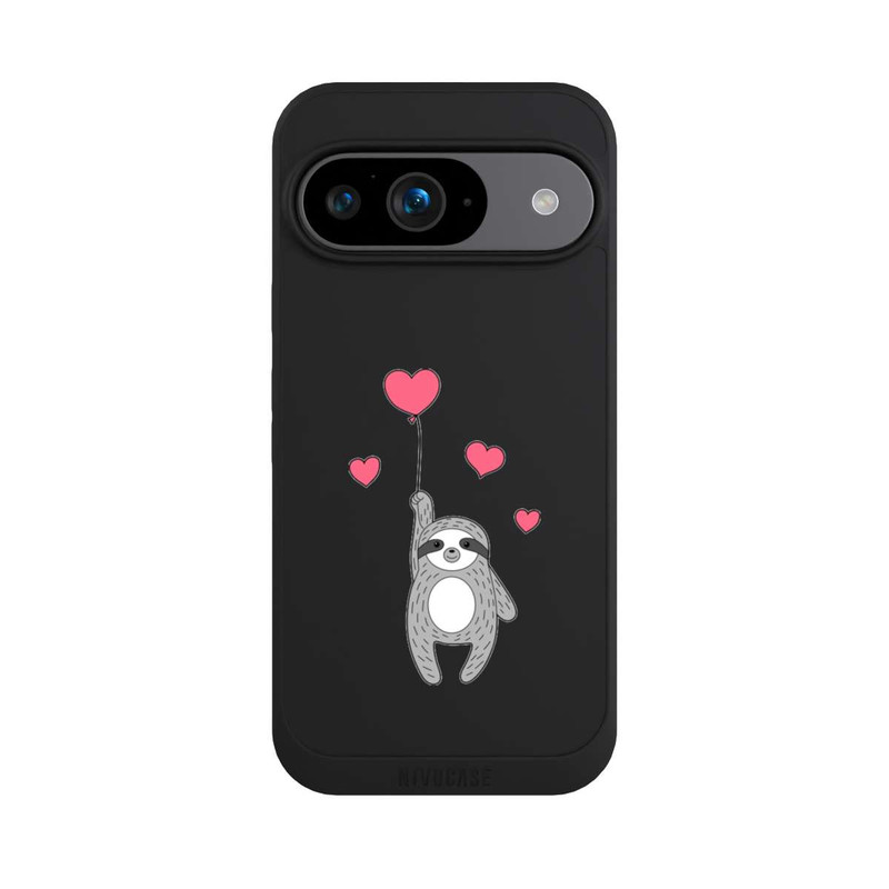 Pixel 9 NIVOpure Faultier mit Herzen transparent