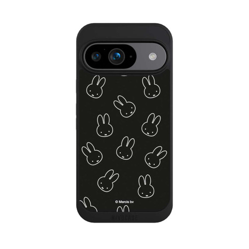 Google Pixel 9 NIVOpure Miffy Muster Schwarz
