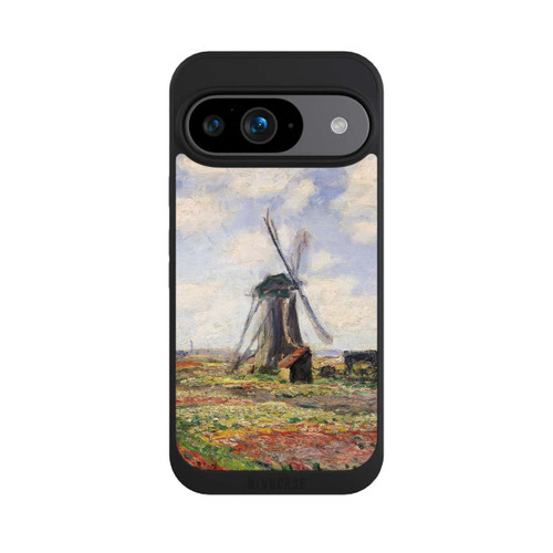 Google Pixel 9 NIVOpure Tulpenfelder mit der Rijnsburger Windmühle von Claude Monet