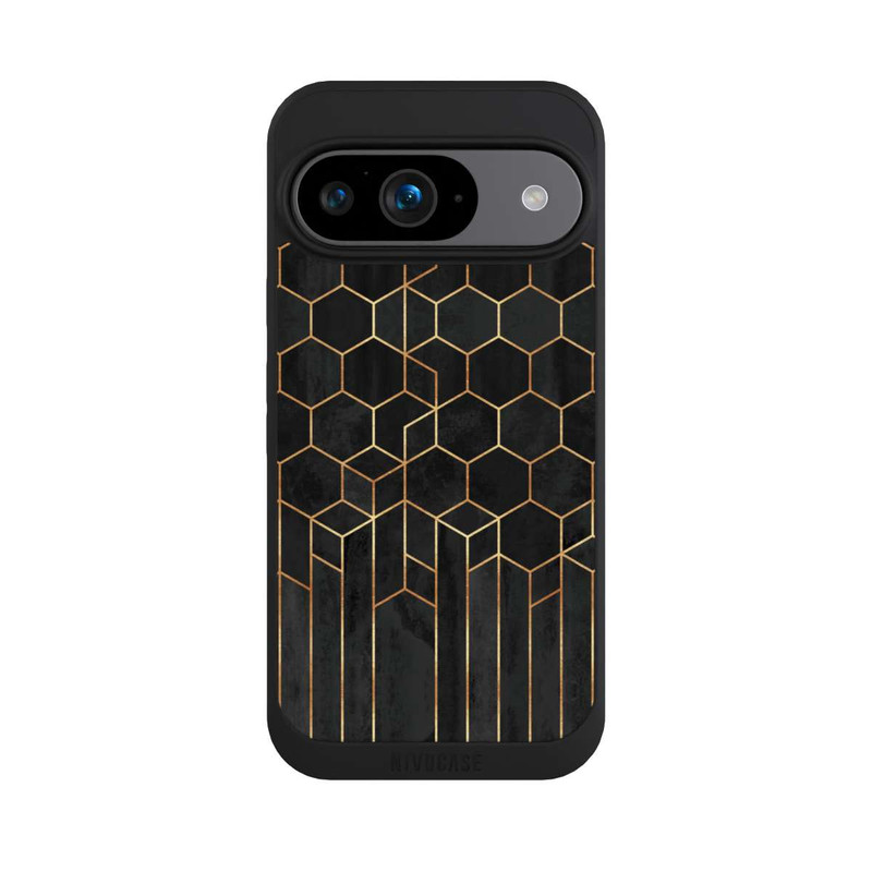 Pixel 9 NIVOpure Hexagones noirs