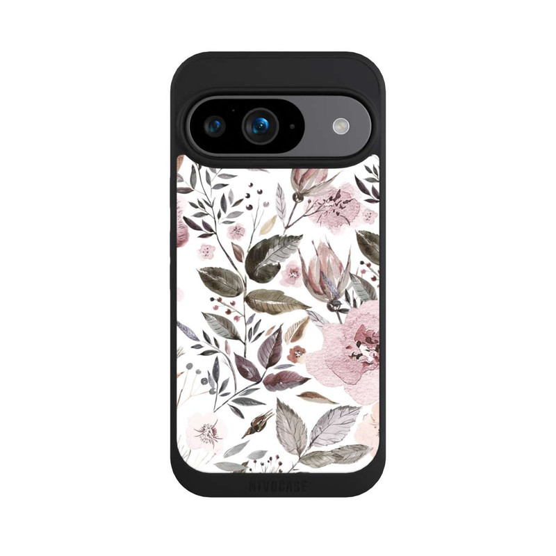 Pixel 9 NIVOpure Aquarelle Fleurs Roses Brunes