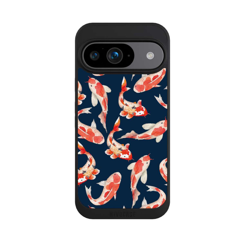 Pixel 9 NIVOpure Poisson corail sur fond bleu