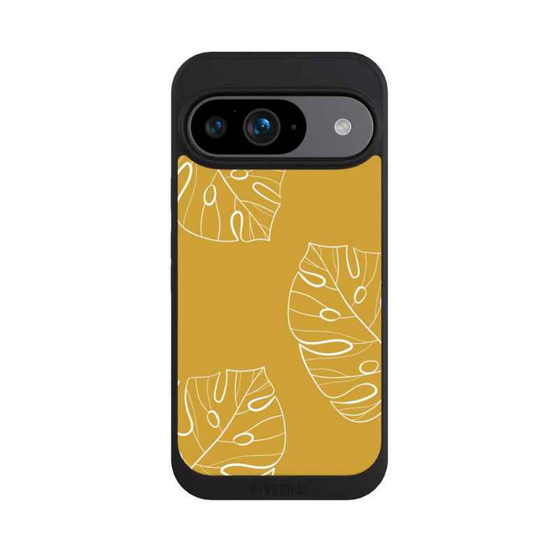 Pixel 9 NIVOpure Leaves Mustard Background