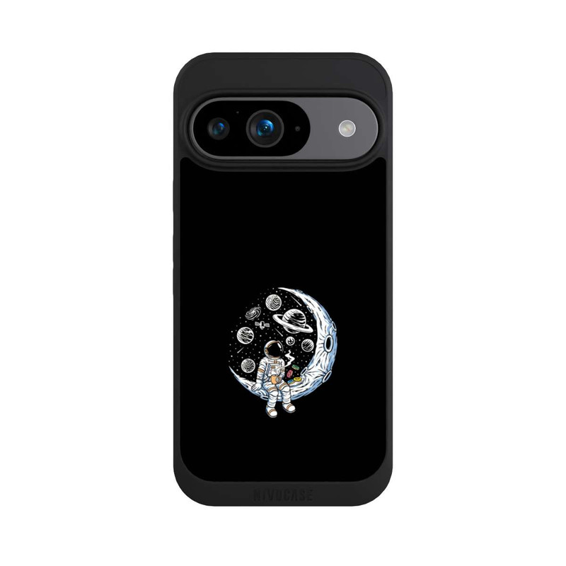 Pixel 9 NIVOpure Astronaut Drinking Coffee