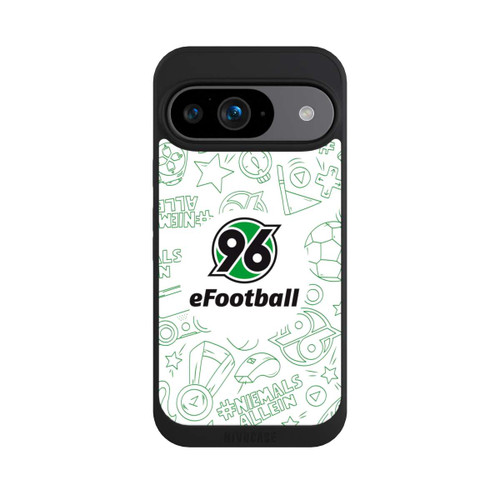 Google Pixel 9 NIVOpure Hannover 96 Football Pattern Design White