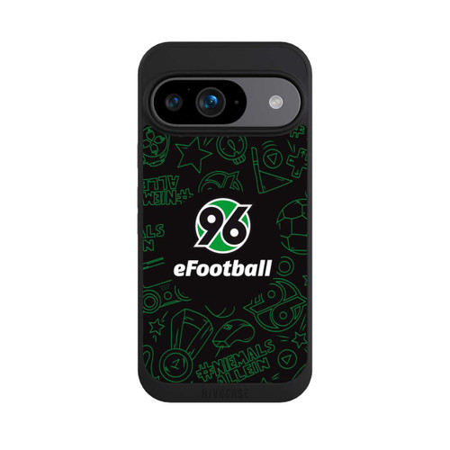 Google Pixel 9 NIVOpure Hannover 96 Football Pattern Design Black