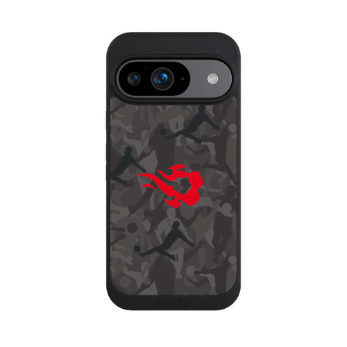 Google Pixel 9 NIVOpure Belgisch Rot Flammen Camouflage Grau