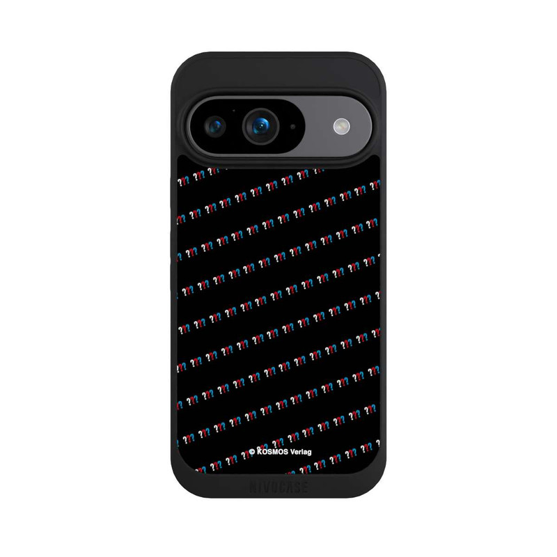 Pixel 9 NIVOpure Drei Fragezeichen Muster Schräg