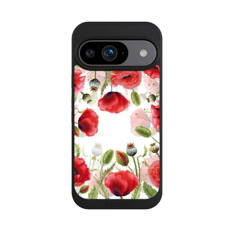 Pixel 9 NIVOpure Rahmen aus Mohnblumen