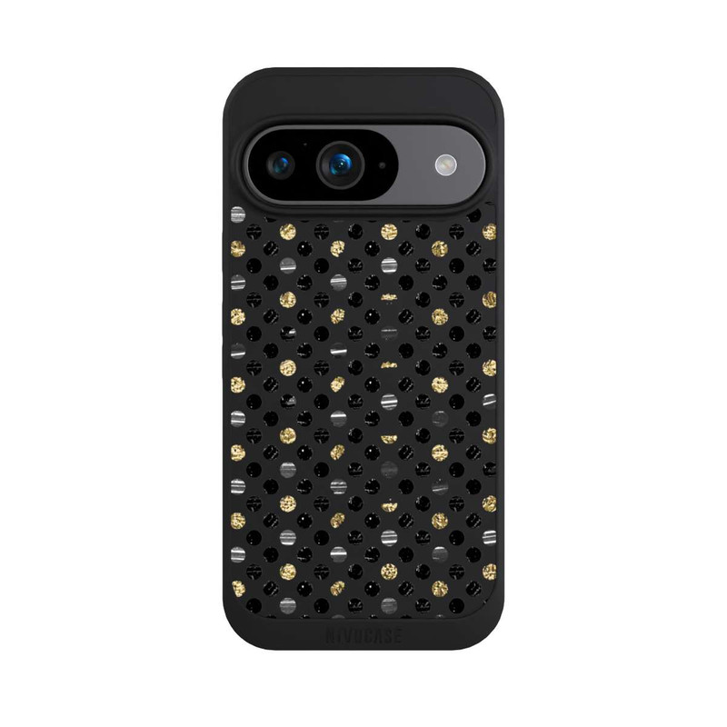 Pixel 9 NIVOpure Pois noirs dorés