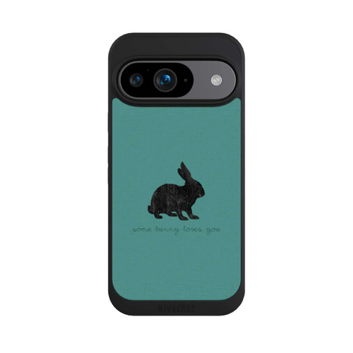 Google Pixel 9 NIVOpure Some Bunny Loves You - Schwarz auf Türkis