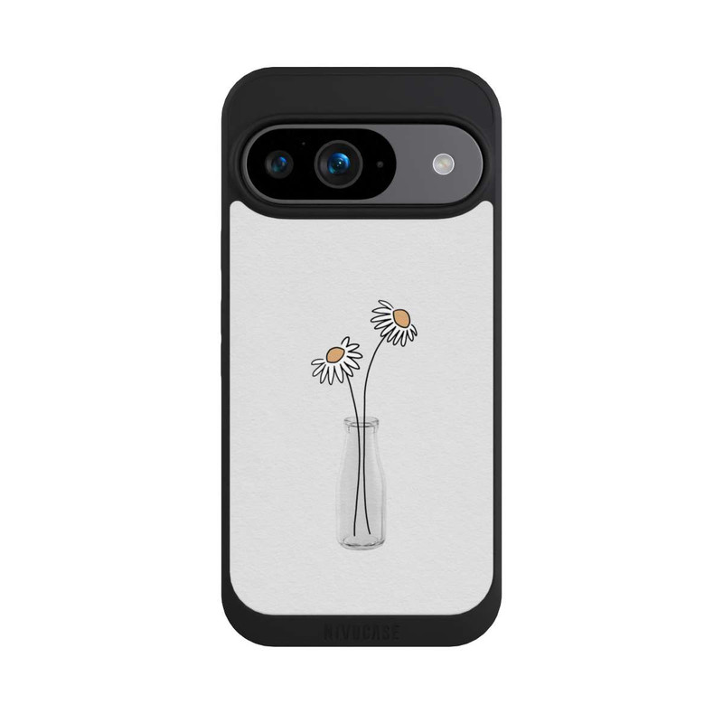 Pixel 9 NIVOpure Stillleben mit weißen Gänseblümchen