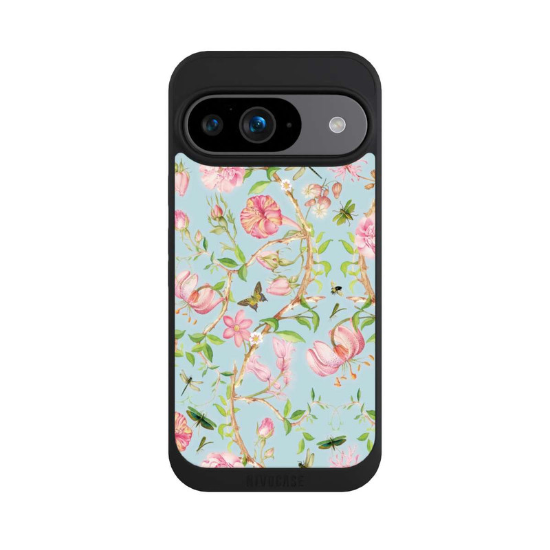 Pixel 9 NIVOpure Fleurs Botaniques Vintage Bleu