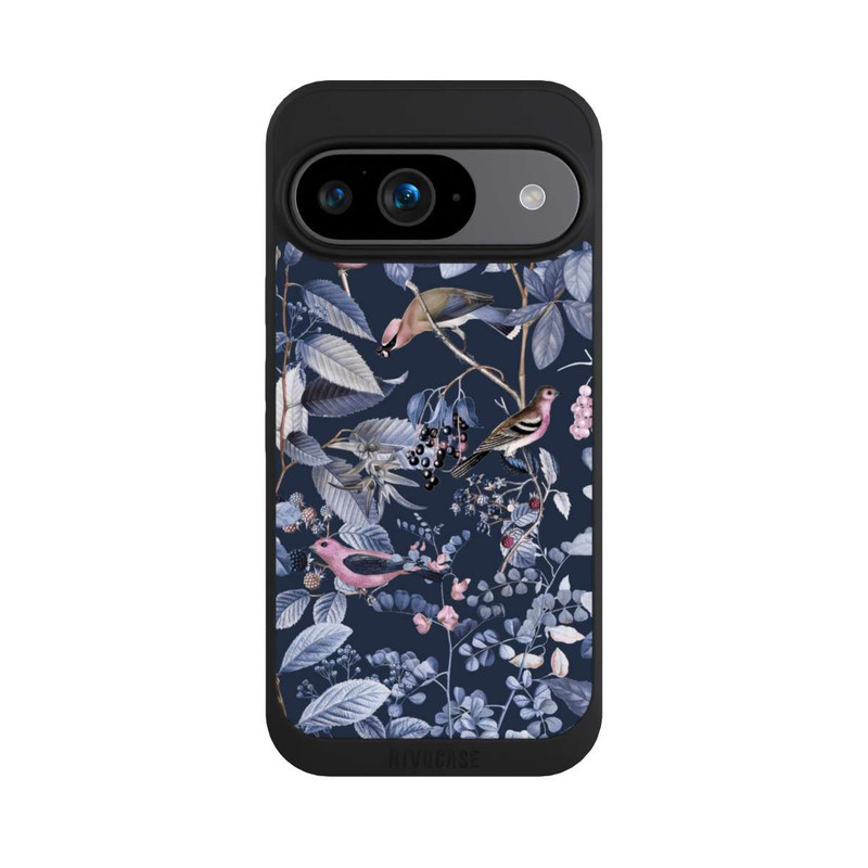 Pixel 9 NIVOpure Vögel und Beeren blau