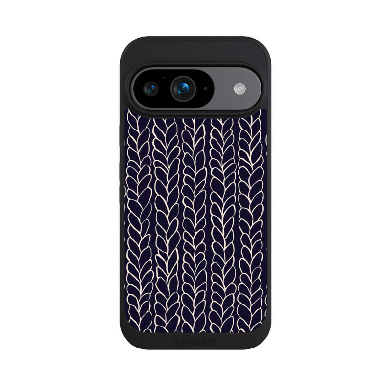 Pixel 9 NIVOpure gezeichnete Wollzöpfe Marine