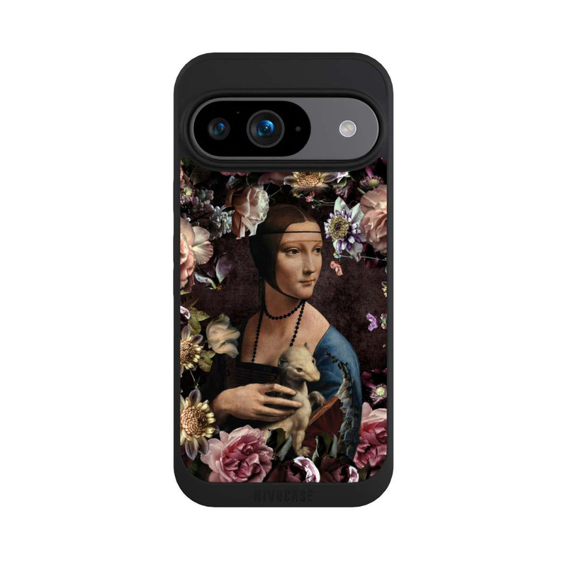 Pixel 9 NIVOpure Dame avec hermine aux roses 