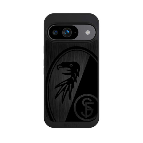Google Pixel 9 NIVOpure SC Freiburg Kratzen Horizontal Metall Hintergrund