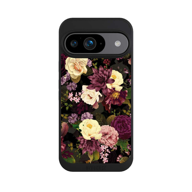 Pixel 9 NIVOpure Dunkle Blumen Bienen