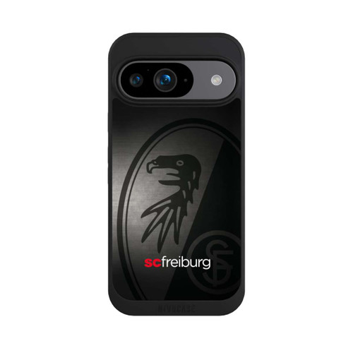 Google Pixel 9 NIVOpure Dot Metall Hintergrund mit dem Schriftzug SC Freiburg