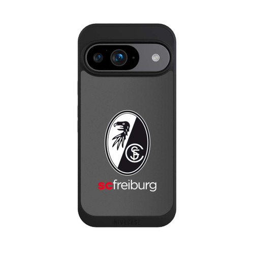 Google Pixel 9 NIVOpure Carbon Hell Hintergrund mit dem Schriftzug SC Freiburg