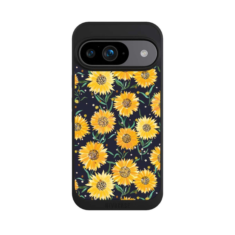 Pixel 9 NIVOpure Sonnenblumen schwarz